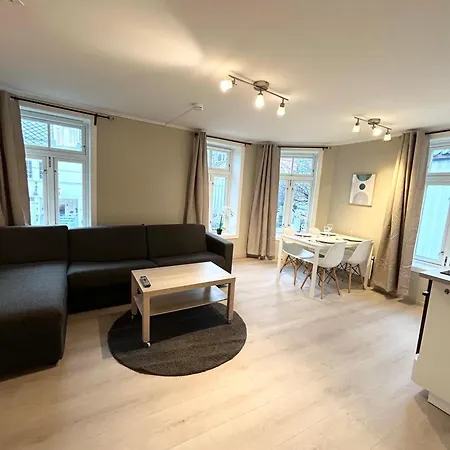 شقة Romslig Studioleilighet Med Utsikt Over Kongensgate